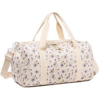 Women Gym Duffle Bag With Wet Pocket Shoe Compartment Travel Weekender