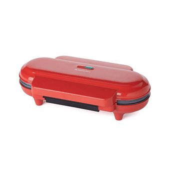 Betty Crocker Mini Multi-Waffle Maker - 1200W - Makes 3 Waffles - Non-Stick - Automatic Temperature