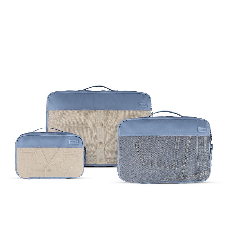 American Tourister Stratum 3.0 3-Piece Packing Cube Set, Elemental Blue