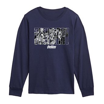 Boys 8-20 Marvel Avengers: Doomsday Group Logo Long Sleeve Graphic Tee