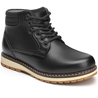 HOMEHOT Boys Ankle Boots Side Zipper & Lace Up Boot for Little Kid/Big Kid