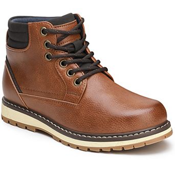 HOMEHOT Boys Ankle Boots Side Zipper & Lace Up Boot for Little Kid/Big Kid