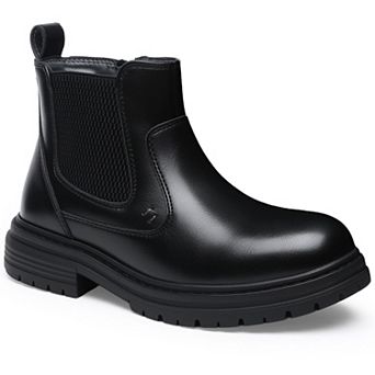 HOMEHOT Boys Dress Boots lace-less Ankle Shoes for Little Big Kids