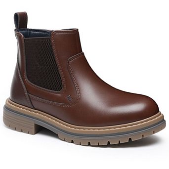 HOMEHOT Boys Dress Boots lace-less Ankle Shoes for Little Big Kids