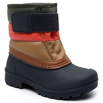 HOMEHOT Girls Boys Winter Snow Boots Water Resistant Warm Shoes for Toddler Little Big Kids