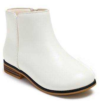 HOMEHOT Girls Boots Kids Ankle Boots With Side Zipper