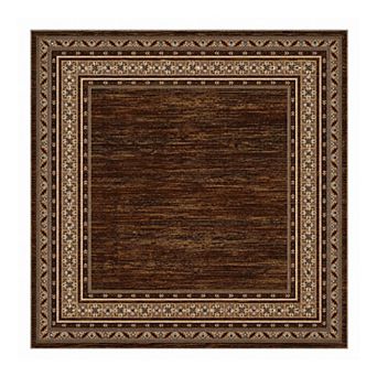 Vintage Multi‑Layer Border Washable Area Rug Wear Resistant Non-Slip Carpet for Living Room Bedroom