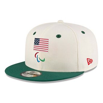 Men's New Era Cream Team USA Paralympics Chrome 9FIFTY Snapback Hat