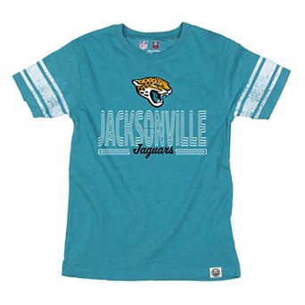 Youth Wes & Willy Teal Jacksonville Jaguars Football Jersey T-Shirt