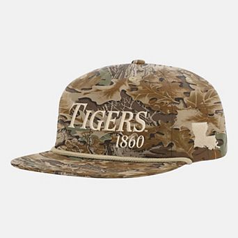 Unisex Uscape Apparel Camo LSU Tigers Traditional Trail Golfer Adjustable Hat