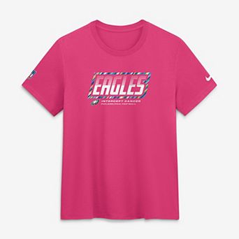 Women's Nike Pink Philadelphia Eagles 2026 NFL Crucial Catch Tri-Blend Dri-FIT T-Shirt