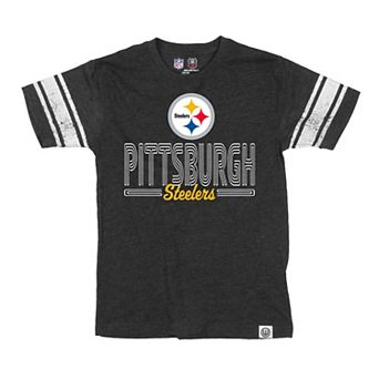 Youth Wes & Willy Black Pittsburgh Steelers Football Jersey T-Shirt