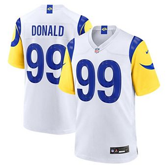 Men's Nike Aaron Donald White Los Angeles Rams Game Jersey