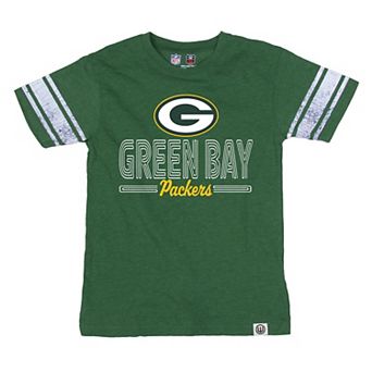 Youth Wes & Willy Green Green Bay Packers Football Jersey T-Shirt