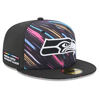 Men's New Era Black Seattle Seahawks 2026 NFL Crucial Catch 59FIFTY Fitted Hat