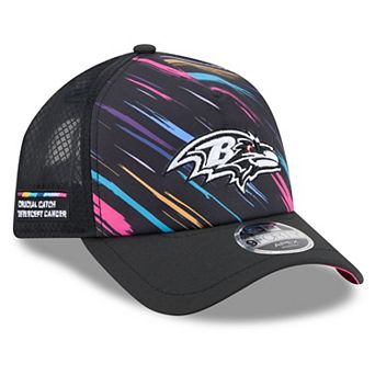 Men's New Era Black Baltimore Ravens 2026 NFL Crucial Catch 9FORTY Apex Adjustable Hat