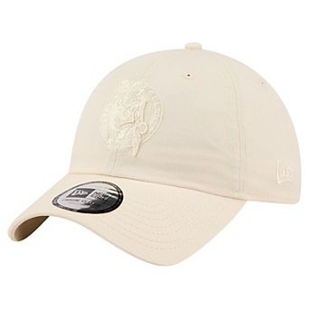 Men's New Era Cream Boston Celtics Color Pack Casual Classic Adjustable Hat