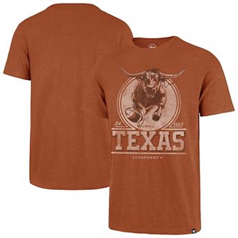 Men's '47 Texas Orange Texas Longhorns Emblem Mark Scrum T-Shirt