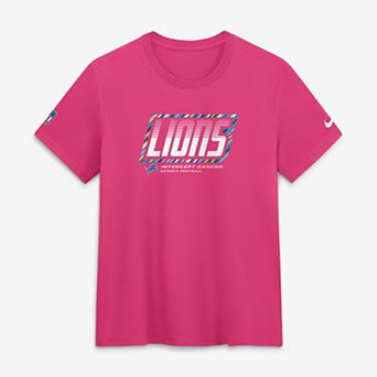 Women's Nike Pink Detroit Lions 2026 NFL Crucial Catch Tri-Blend Dri-FIT T-Shirt