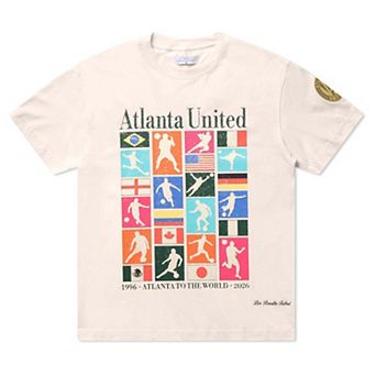 Unisex Live Breathe Futbol Natural Atlanta United FC Spirit of 96 To the World T-Shirt
