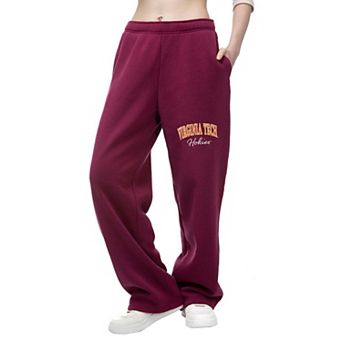 Women's ZooZatz Maroon Virginia Tech Hokies Wordmark Fleece Sweatpants