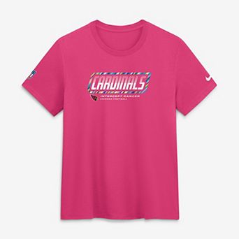 Women's Nike Pink Arizona Cardinals 2026 NFL Crucial Catch Tri-Blend Dri-FIT T-Shirt