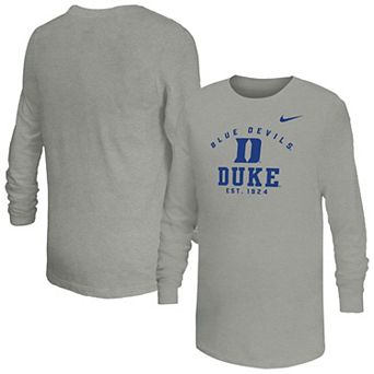 Youth Nike Gray Duke Blue Devils Legend Dri-FIT Long Sleeve T-Shirt