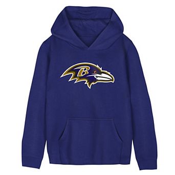 Preschool Outerstuff Purple Baltimore Ravens Primary Logo Fleece Hoodie