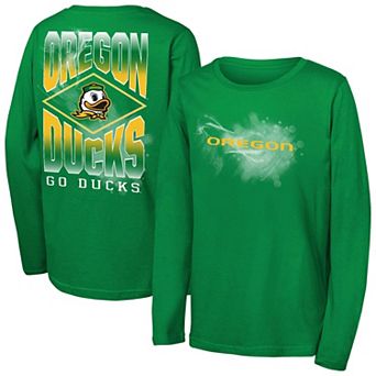 Youth Outerstuff Green Oregon Ducks Full Steam Long Sleeve T-Shirt
