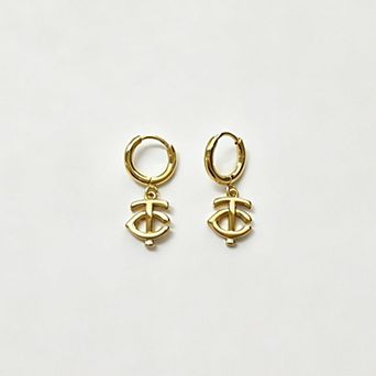 LUV AJ Minnesota Twins Logo Charm Huggie Earrings