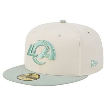 Men's New Era Cream/Light Green Los Angeles Rams Color Pack 59FIFTY Fitted Hat