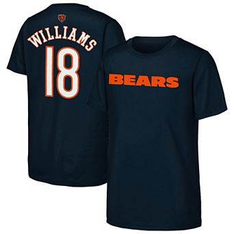 Youth Outerstuff Caleb Williams Navy Chicago Bears Name & Number T-Shirt