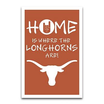 "Texas Longhorns Home Is Where 12"" x 18"" Garden Flag"