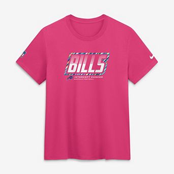 Women's Nike Pink Buffalo Bills 2026 NFL Crucial Catch Tri-Blend Dri-FIT T-Shirt