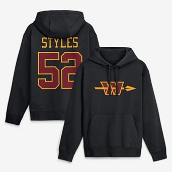 Men's Nike Sonny Styles Black Washington Commanders Name & Number Hoodie