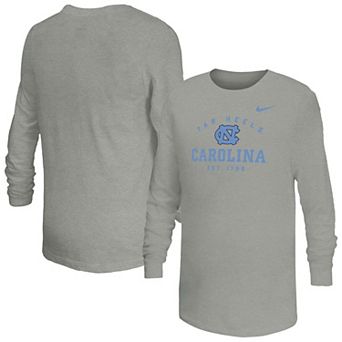 Youth Nike Gray North Carolina Tar Heels Legend Dri-FIT Long Sleeve T-Shirt