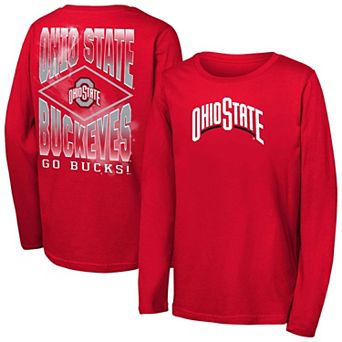 Youth Outerstuff Scarlet Ohio State Buckeyes Full Steam Long Sleeve T-Shirt