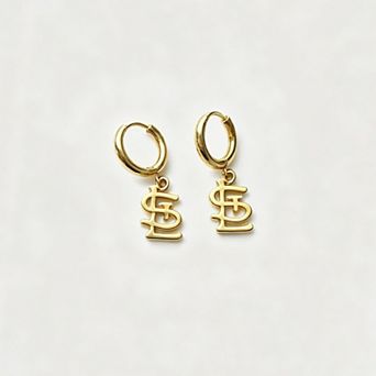 LUV AJ St. Louis Cardinals Logo Charm Huggie Earrings