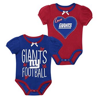 Newborn & Infant Outerstuff Royal/Red New York Giants Star Power Two-Piece Bodysuit Set