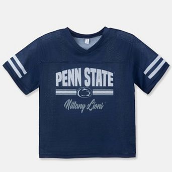 Girls Youth ZooZatz Navy Penn State Nittany Lions Mesh Jersey T-Shirt