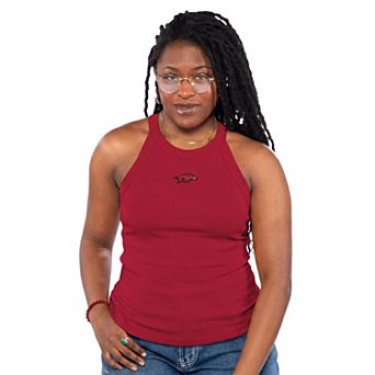Women's ZooZatz Cardinal Arkansas Razorbacks Tri-Blend Racerback Ribbed Tank Top