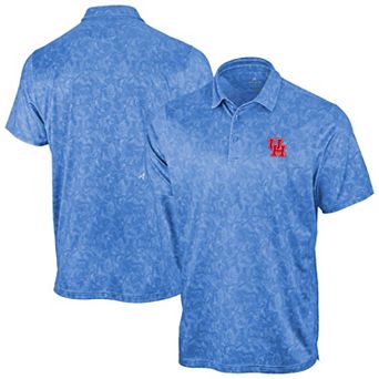 Men's Antigua Light Blue Houston Cougars Lush Polo