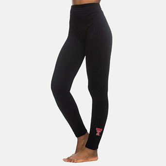 Women's ZooZatz Black Texas Tech Red Raiders Fleece Leggings