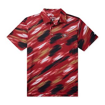 Men's Chubbies Scarlet San Francisco 49ers Color Blitz Polo