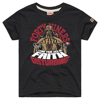 Toddler Homage Charcoal San Francisco 49ers NFL x Star Wars Dark Side Tri-Blend T-Shirt
