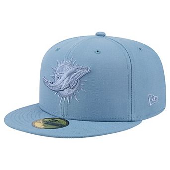 Men's New Era Blue Miami Dolphins Color Pack 59FIFTY Fitted Hat