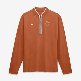 Men's Nike Texas Orange Texas Longhorns Courtside Victory Dri-FIT Half-Zip Pullover