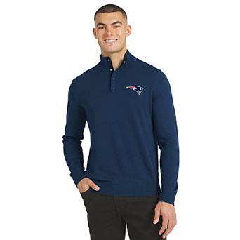 Men's J. Palmer Navy New England Patriots Sideline Quarter-Snap Sweater