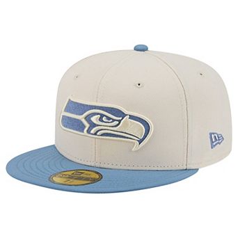 Men's New Era Cream/Blue Seattle Seahawks Color Pack 59FIFTY Fitted Hat