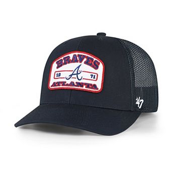 Men's '47 Navy Atlanta Braves Roadway Trucker Adjustable Hat
